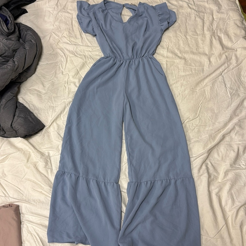 Light blue romper jumpsuit